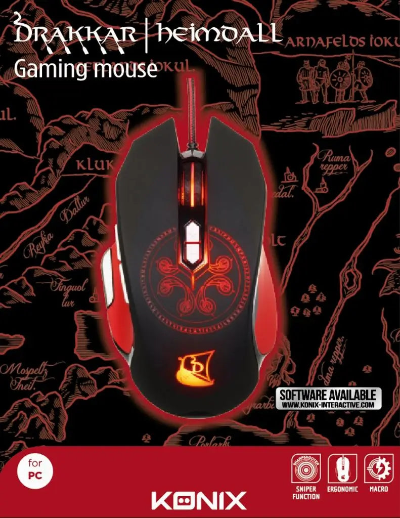 Souris Gamer Filaire RGB - Heimdall