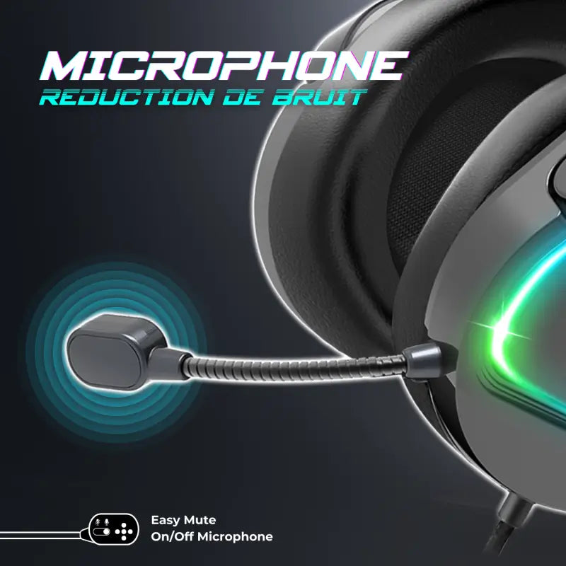 Casque gamer PRO-H6 Noir