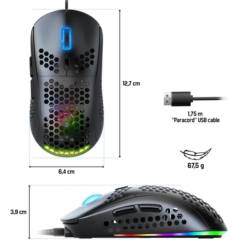 Souris Gamer Pro-M4 Noire