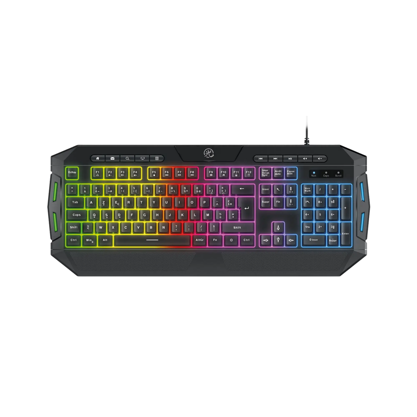 Pack RGB 4en1 pour PC : Clavier + Souris + Tapis de souris + Casque