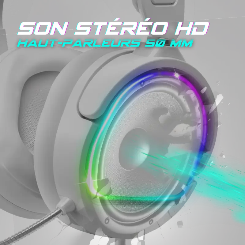 Casque Gamer PRO-H6 Artic